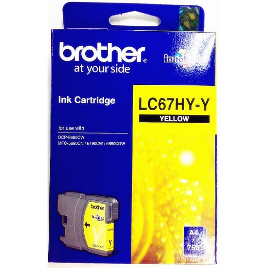 Picture of Brother LC-67HYY Yellow Ink Cartridge
