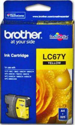 Picture of BROTHER LC67Y Yellow Original Ink Cartridge