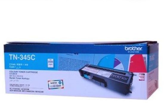 Picture of BROTHER TN-345C CYAN LASER TONER CARTRIDGE 