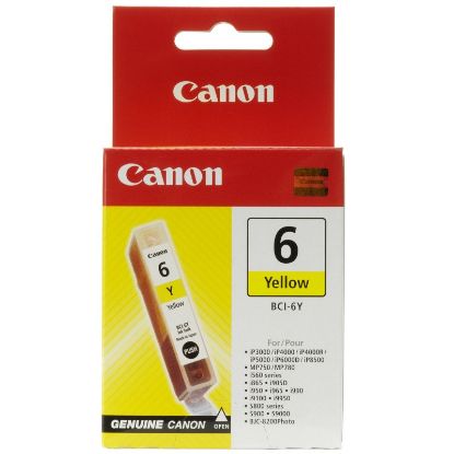 Picture of Canon BCI-6Y Original Yellow Ink Tank