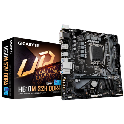 GIGABYTE H610M S2H DDR4 Intel 12th Gen Motherboard Single M.2 PCIe 4.0