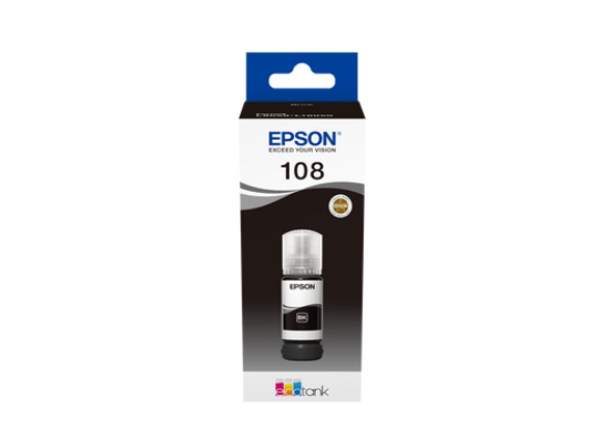 صورة Epson 108 EcoTank Black ink bottle (70 ml)