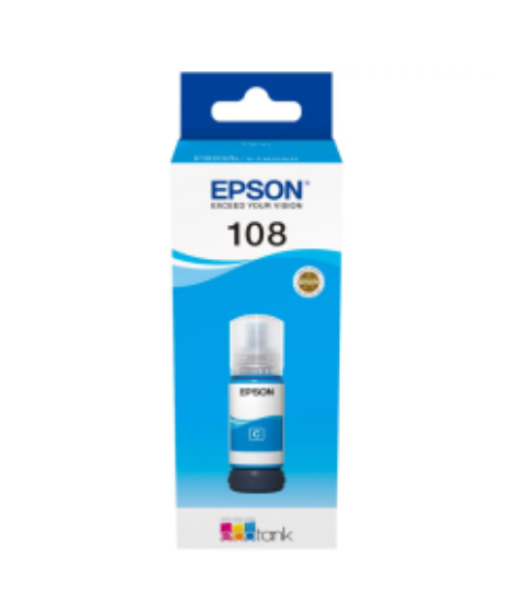 صورة Epson 108 EcoTank Cyan ink bottle (70 ml)