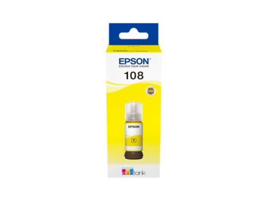 صورة Epson 108 EcoTank Yellow ink bottle (70 ml)