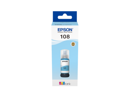 صورة Epson 108 EcoTank Light Cyan ink bottle (70 ml)