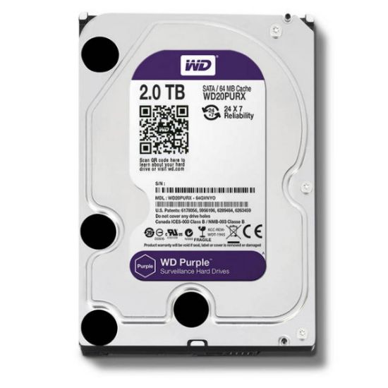 Picture of WD Purple 2TB Surveillance Hard Drive