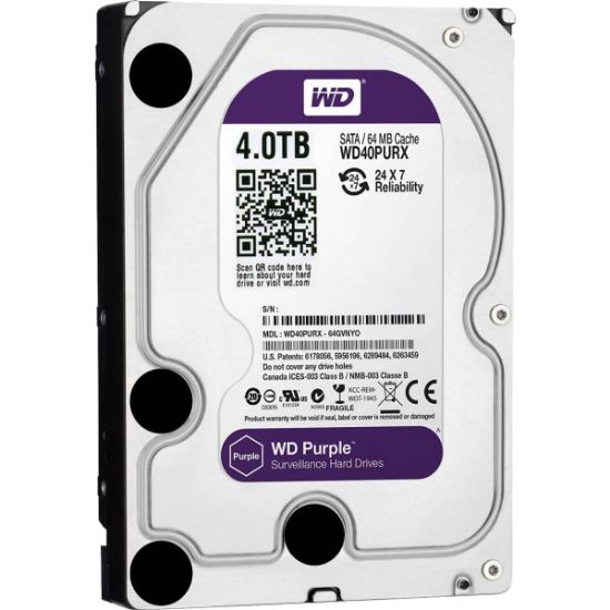 Picture of WD Purple 4TB Surveillance Hard Drive