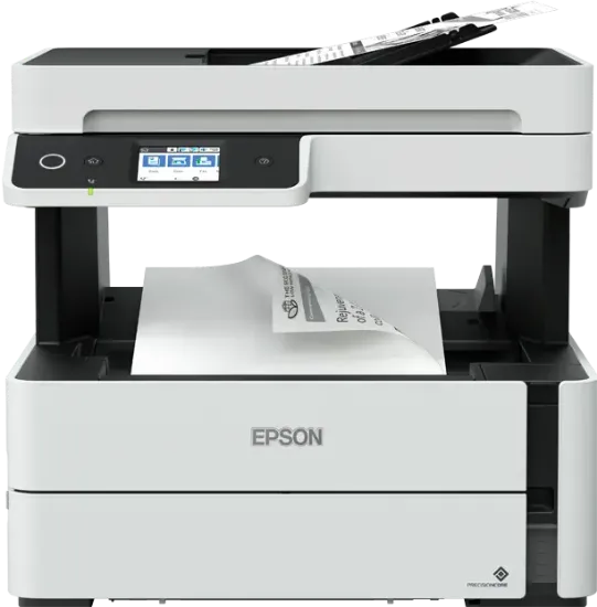 صورة طابعة إبسون إيكو تانك أبيض وأسود M3170 الكل في واحد - Epson Monochrome M3170 واي فاي