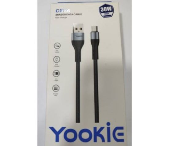 Picture of Yookie CB86 USB To Type-C Data Cable 1m Black