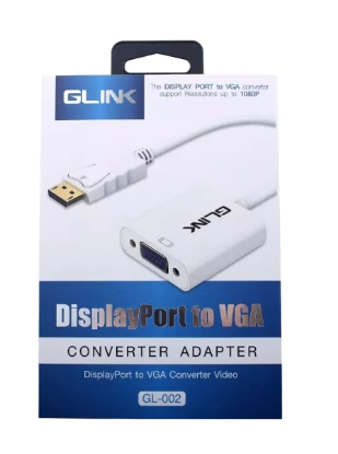 صورة محول DisplayPort إلى VGA من جيلينك موديل GL-002