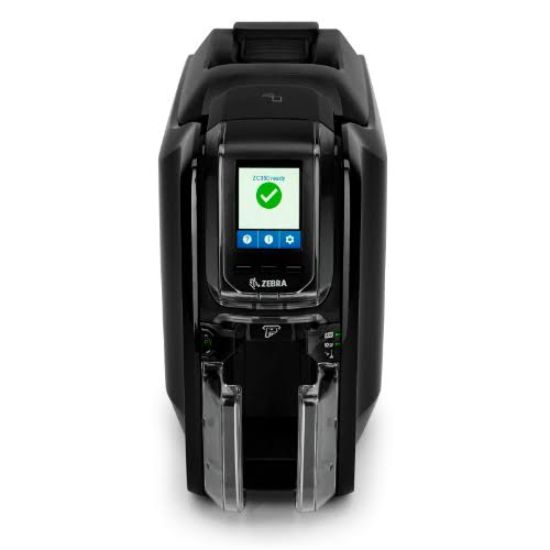صورة طابعة بطاقات Zebra ZC350 أحادية الوجه USB و Ethernet