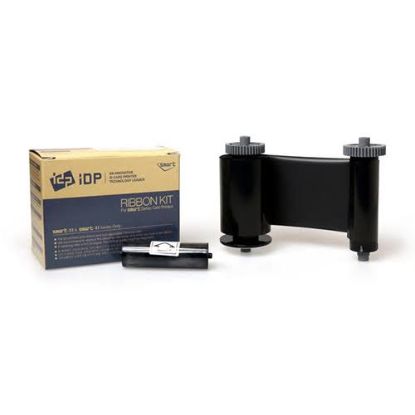 Picture of IDP SS-IDDC-S-K Black Ribbon 1200 Cards with Cleaning Roller