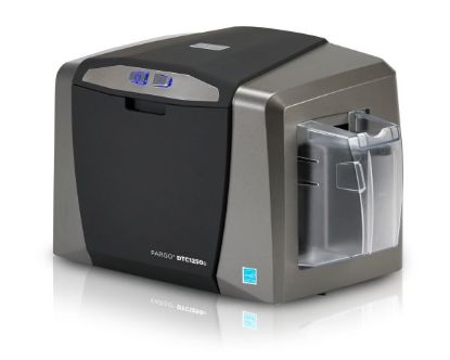 صورة طابعة بطاقات HID Fargo DTC1250e أحادية الوجه