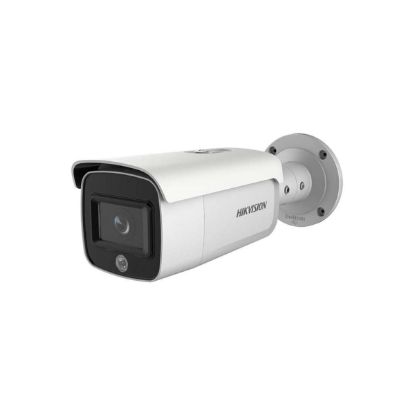 صورة HIKVISION DS-2CD2T46G1-4I/SL 4MP AcuSense Strobe Light and Audible Warning Fixed Bullet Network Camera