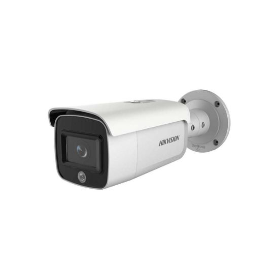 صورة HIKVISION DS-2CD2T46G1-4I/SL 4MP AcuSense Strobe Light and Audible Warning Fixed Bullet Network Camera