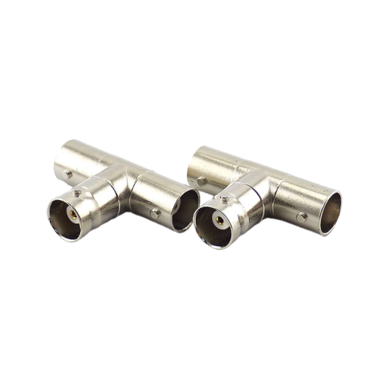 Picture of BNC-3 EXTREME TECH BNC T Type Triple Jack Splitter Connector, High Grade, 1pc - Splitter / Switch