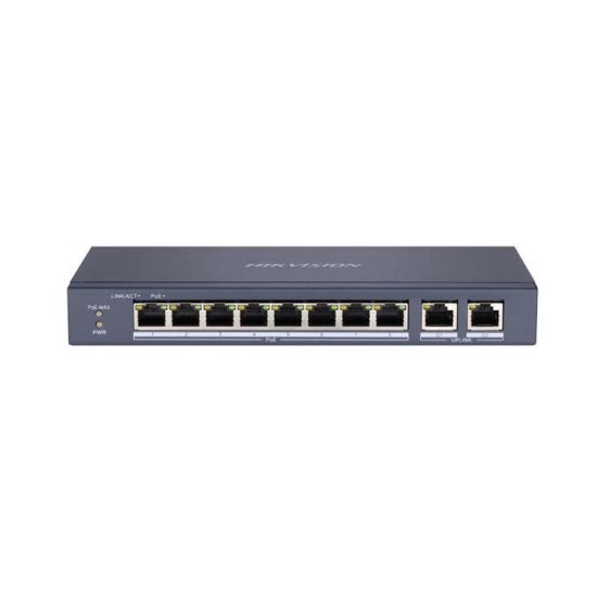 صورة HIKVISION DS-3E0310P-E/M Add to Compare 8Port Fast Ethernet Unmanaged POE Switch - Network Switch