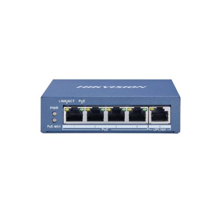 Picture of HIKVISION DS-3E0505P-E/M 4 Port Gigabit Unmanaged POE Switch - Network Switch