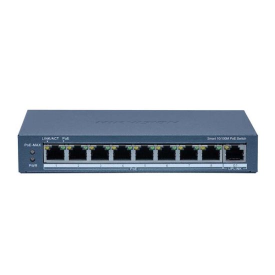 Picture of HIKVISION DS-3E1309P-EI 8 Port Fast Ethernet Smart POE Switch - Network Switch