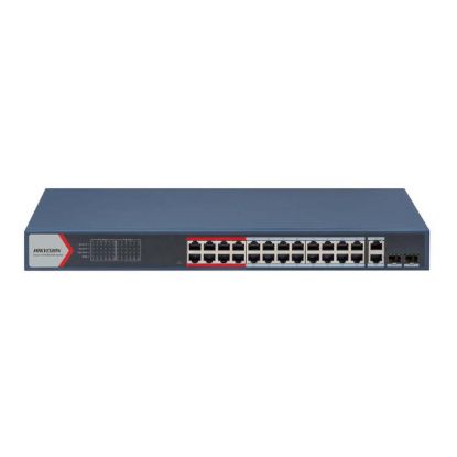 Picture of HIKVISION DS-3E1326P-EI 24 Port Fast Ethernet Smart POE Switch - Network Switch