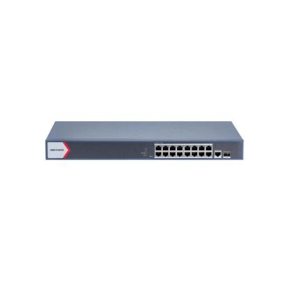 Picture of HIKVISION DS-3E1518P-EI 16 Port Gigabit Smart POE Switch - Network Switch