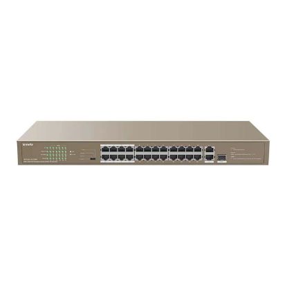 Picture of TENDA TEF1126P-24-250W 24FE+2GE/1SFP Rackmount Switch With 24-Port PoE - Network Switch