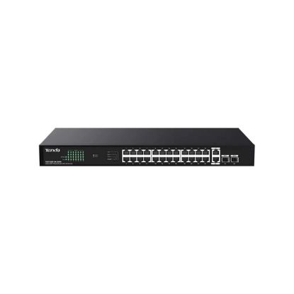 Picture of TENDA TEG1128P-24-250W 26GE+2SFP Ethernet Switch With 24-Port PoE - Network Switch
