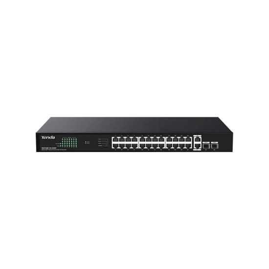 Picture of TENDA TEG1128P-24-250W 26GE+2SFP Ethernet Switch With 24-Port PoE - Network Switch