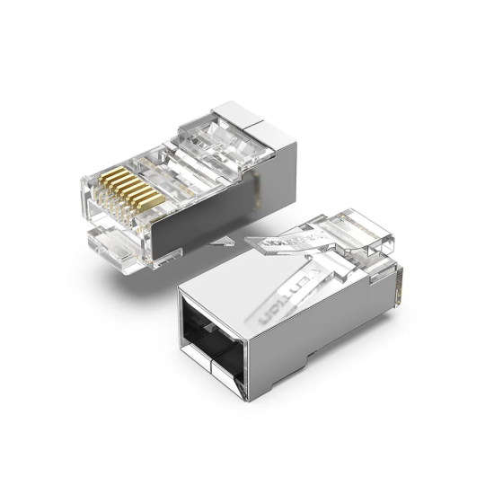 صورة EXTMP-FC6-510 EXTREME TECH CAT6 FTP MODULAR PLUG (CU) - Network Accessories