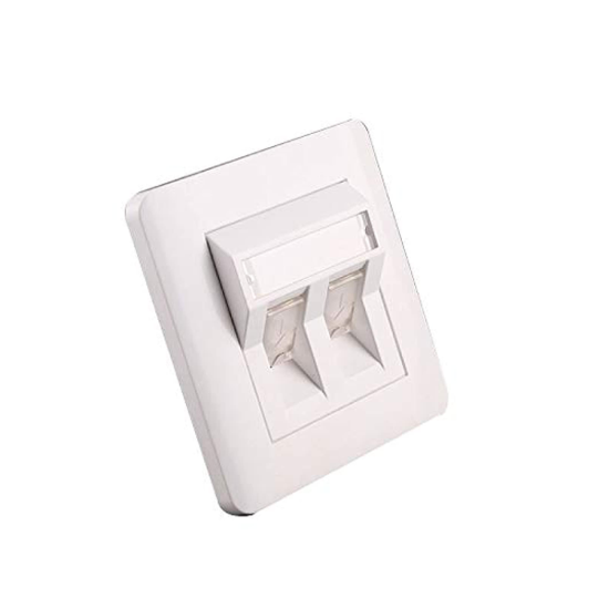 صورة EXTFP-0602 EXTREME TECH Faceplate（2Port/86*86） - Network Accessories