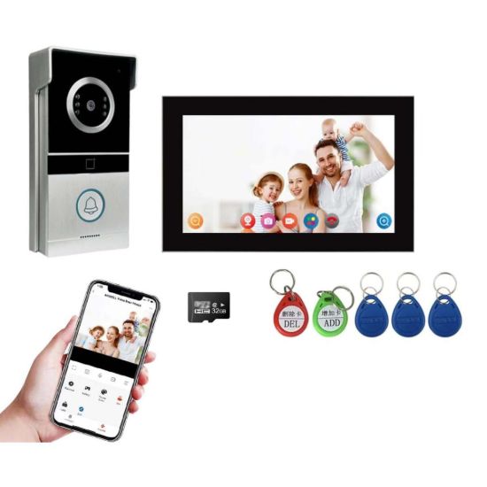 Picture of GY-TA101B-HTD2 10 inch 1080P Screen Wi-Fi Analog Video Intercom Kit