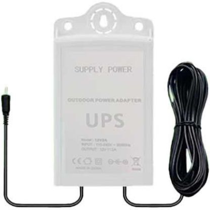 صورة 12V-2AM-BATT Mini UPS Power Supply 12V 1200MA Back up for Camera