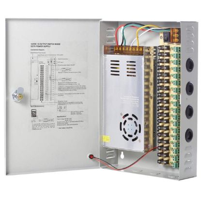 صورة 12V-30AM-B Power Supply 18-Ch,12V-30AM-360W