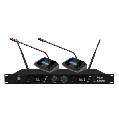 صورة AISP WM-6212 2 Channel UHF Wireless Conference Microphone