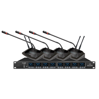 صورة AISP WM-6218 8 Channel UHF Wireless Conference Microphone