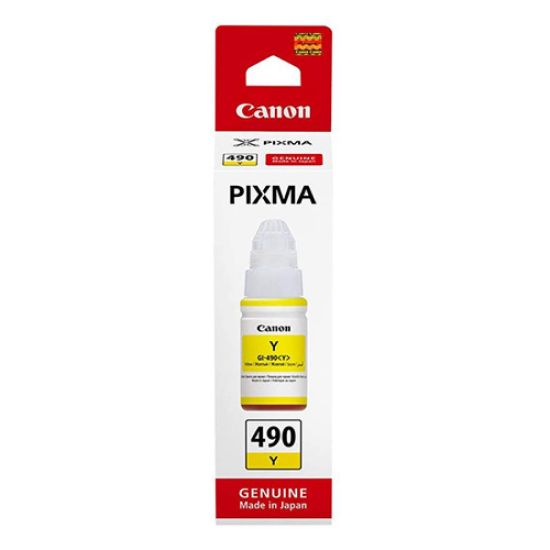 Picture of Canon PG-490Y Yellow Inkjet Cartridge Compatible with G-1400 ,G-3400