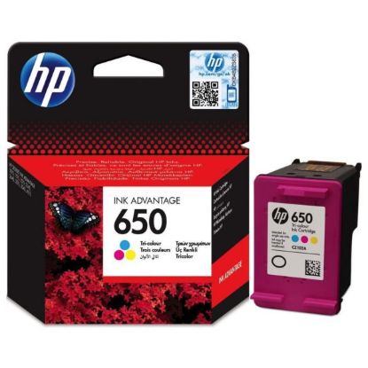 Picture of CZ102AK HP 650 Tri-color Original Ink Cartridge