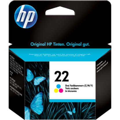 صورة C9352AE HP 22 Color Original Inkjet Advantage Cartridge For Deskjet 3920.3940.1360.1460.1560.2360.380.2180