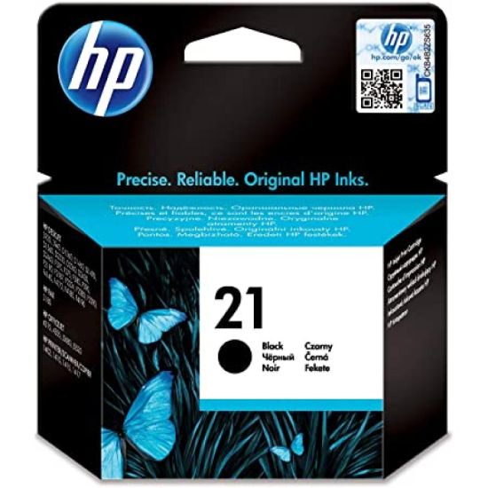 صورة C9351AE HP 21 Black Original Inkjet Advantage Cartridge For Deskjet 3920.3940.1360.1460.1560.2360.380.2180