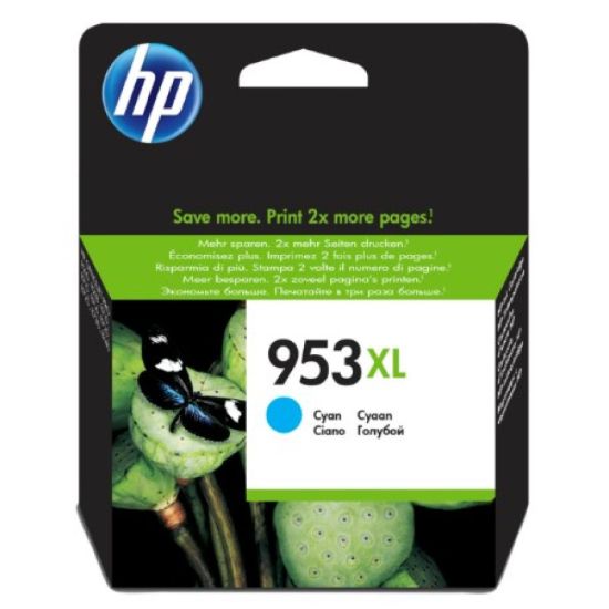 Picture of HP 953XL High Yield Cyan Original Ink Cartridge (F6U16AE)