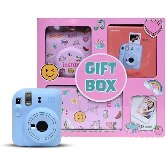 Picture of Instax-mini-12-Box-B Fujifilm Instax Mini 12 Gift Box Album -Blue