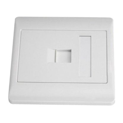 صورة FACE-RJ-1P 1 Port RJ45 Cat5e Face Plate Wall Socket