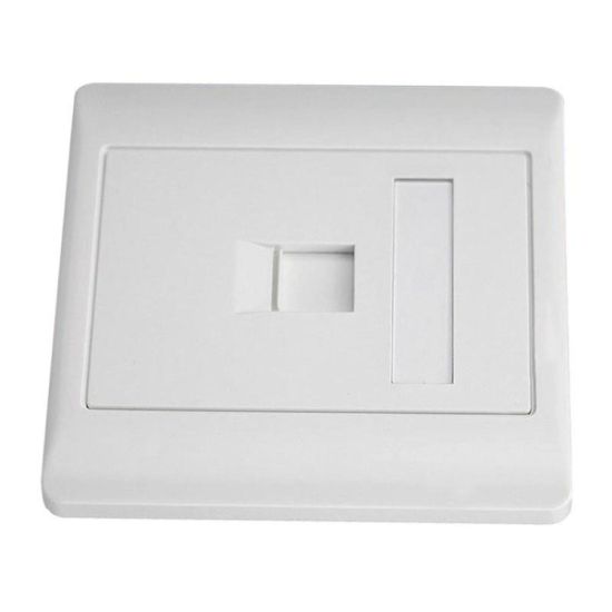 صورة FACE-RJ-1P 1 Port RJ45 Cat5e Face Plate Wall Socket
