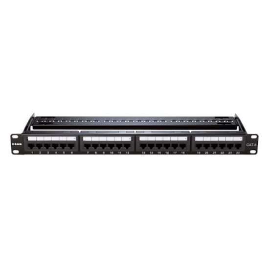Picture of D-Link NPP-C61BLK241 24 port Cat6 UTP Loaded Patch Panel