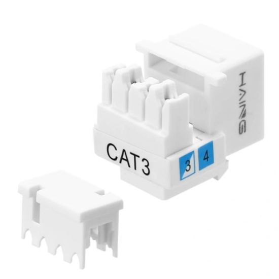 صورة HAING HI-KJ01 CAT3 RJ11 Punch Down Keystone Jack