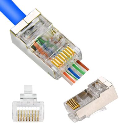 Picture of RJ-45-EZ-FTP-BOX RJ45 Connector EZ FTP CAT6- 100pcs