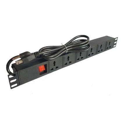 صورة PDU-6P Universal 6-Port PDU Power Distribution Unit For Cabinets