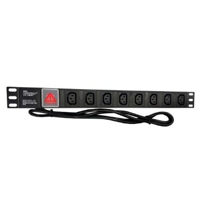 صورة PDU-8P-LOP Universal 8-Port EU 16A PDU Loop Power Distribution Unit For Cabinets