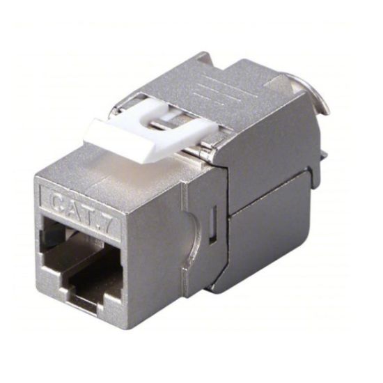صورة FACE-MODU-FTP-CAT7 Cat7 Keystone Jack Module Full Shielded RJ45 Socket