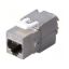 صورة FACE-MODU-FTP-CAT7 Cat7 Keystone Jack Module Full Shielded RJ45 Socket
